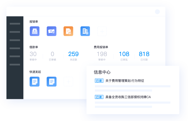 费用管理：商旅连接，智能体验，有效管控，提升效益