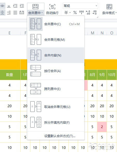 WPS功能 WPS表格